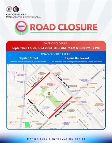 Bar Exam 2023: Manila City road closures