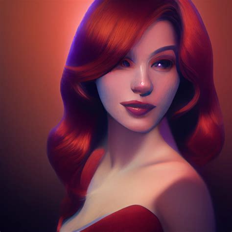 Jessica Rabbit Realistic High Resolution Octane Midjourney Openart