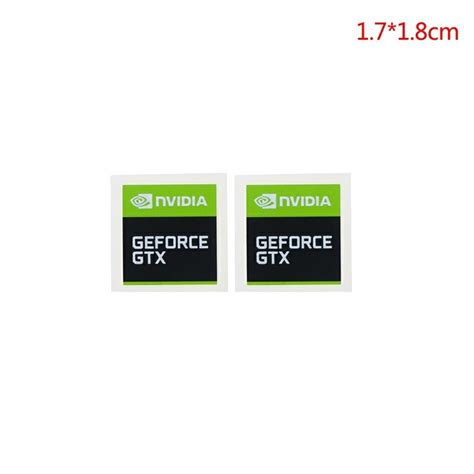 2pcs Nvidia Geforce Gtx Rtx G Sync Radeon Vinyl Sticker Label Tag For