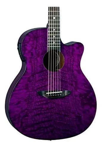 Guitarra acústica Luna Guitars Gypsy Quilt Ash MercadoLivre