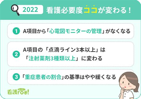 【2022】看護必要度、ココが変わる！｜ナースのための診療報酬改定（1） 看護roo カンゴルー