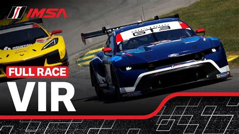 Imsa Michelin Gt Challenge At Vir Full Race Weathertech