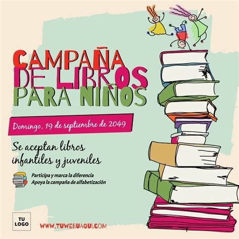 Pin en Diseños para campañas de recogida de libros