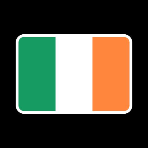 Ireland flag, official colors and proportion. Vector illustration ...