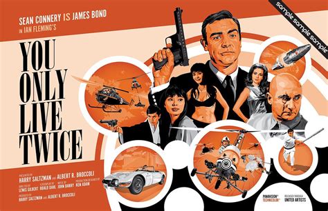 James Bond 007 You Only Live Twice Fan Art 17 X 11 Etsy James Bond