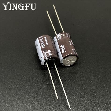 10pcs 2 2uF 450V NICHICON PW Series 10x16mm Low Impedance Long Life