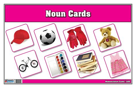 Montessori Materials Noun Cards Complete Set