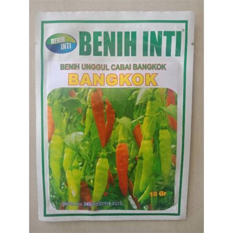 Jual BANGKOK Benih Inti Cabe Rawit Putih Isi 10 Gram Bibit Cabai Lombok