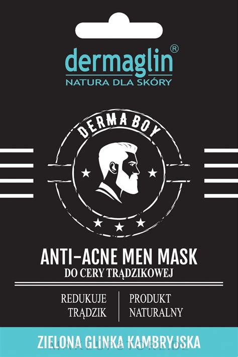 Gesichtsmaske für Männer gegen Akne Dermaglin Anti Acne Men Mask