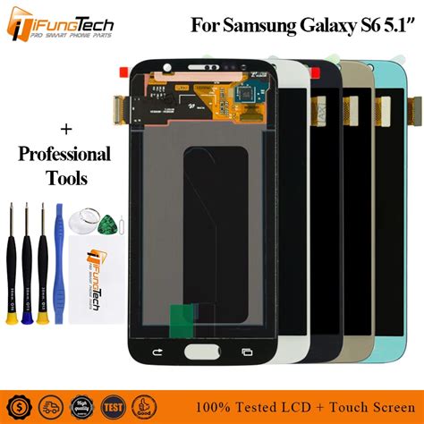 Super Amoled Lcd For Samsung Galaxy S6 Lcd Display Touch Screen Digitizer Assembly Original