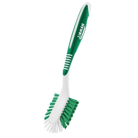 Libman All Purpose Kitchen Brush Green Rubber Handle Dishwasher Safe Recycled Bristle