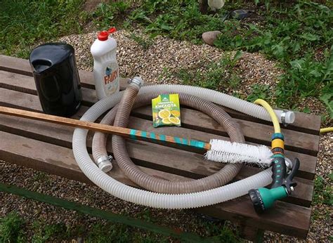 Чистка гофрированного шланга от бассейна изнутри | Дачнику на заметку ...