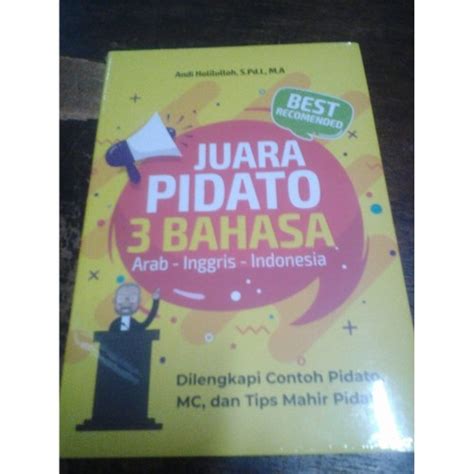 Jual Juara Pidato Tiga Bahasa Arab Inggris Indonesia Kab Sleman