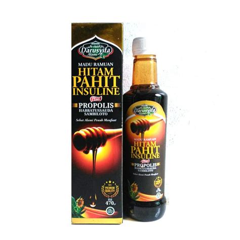 Jual Madu Hitam Pahit Daru Syifa Insuline Plus Propolis Herbal Liver