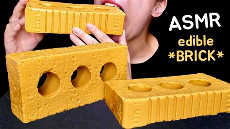 Asmr Edible Brick Crunch Eating Sound No Talking Great Asmr Youtube