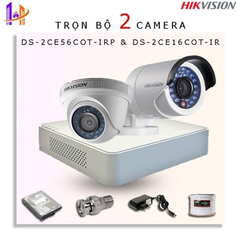 Trọn bộ 2 Camera Hikvision 1 0MP DS 2CE56C0T IRP DS 2CE16C0T IR DS