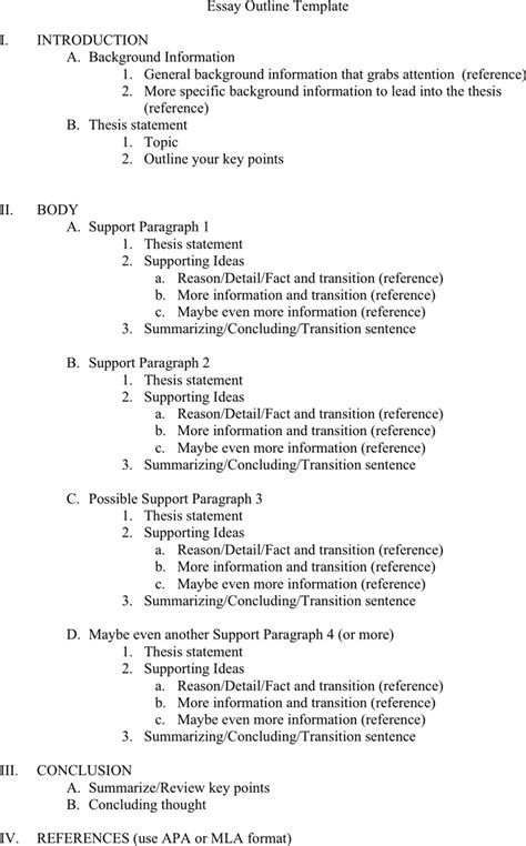 How To Do An Essay Outline Mla Format Sitedoct Org