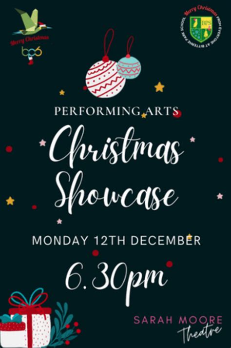 Performing Arts Christmas Showcase At Sarah Moore Theatre Event Tickets