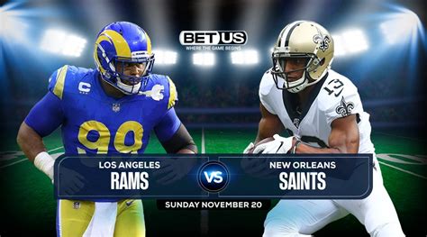 Rams Vs Saints Prediction Stream Odds Picks Nov