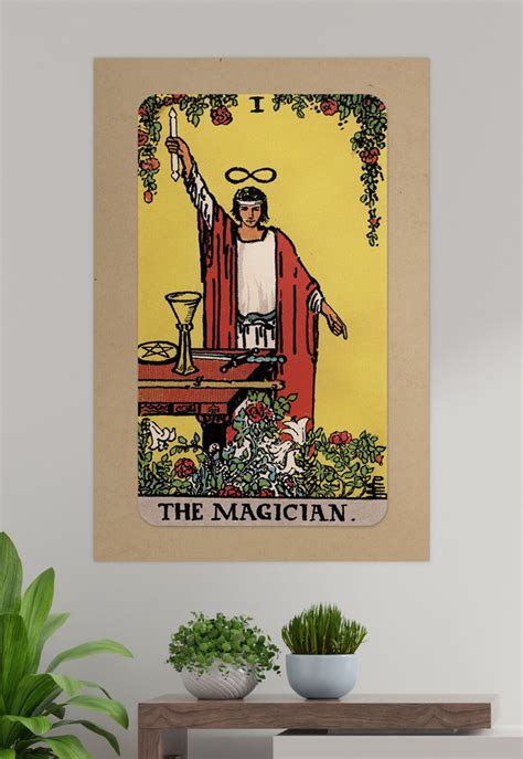 The Magician Tarot Card Poster TME ART P 00016 Etsy