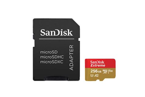 SanDisk Extreme 256GB Micro SD Card with Adapter