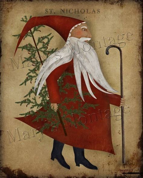 Pin By Barbara Kren On Christmas Clipart Santa Paintings Christmas