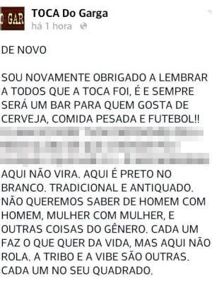 G Casal gay é expulso de bar e caso revolta internautas Fomos ignorados notícias em