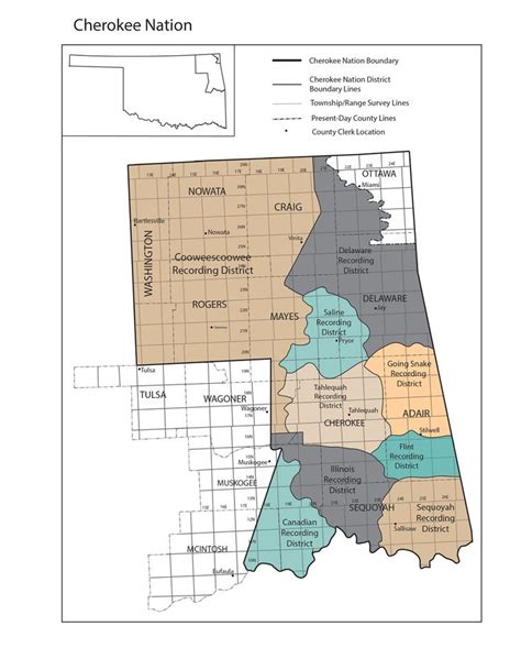 Cherokee Nation Jurisdiction Map - Map Of South America