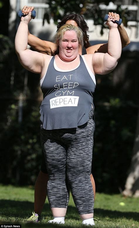 Here Comes Honey Boo Boos Mama June Works Out With Trainer Natasha