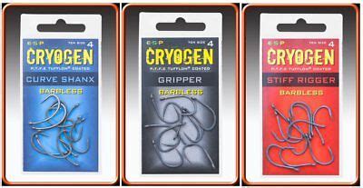 Esp Cryogen Barbless Hooks Curve Shanx Gripper Or Stiff Rigger Ebay