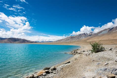 Pangong Lake View From Between Kakstet And Chushul In Ladakh Jammu And