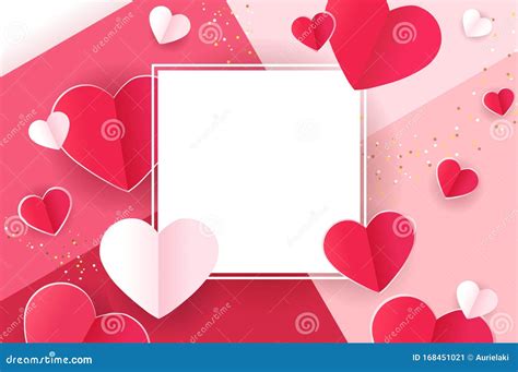 Fondo De Tarjeta Sorpresa Para San Valentín Ilustración Del Vector Ilustración De Amor