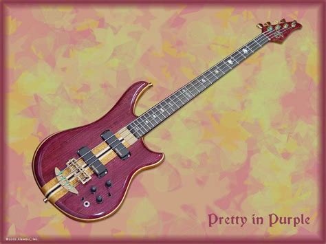 Pretty In Purple Bass Bass Guitar Guitar Custom Guitars