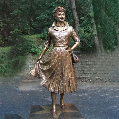 Elegant Realistic Standing High-Quality Bronze Lucille Ball Sculpture ...