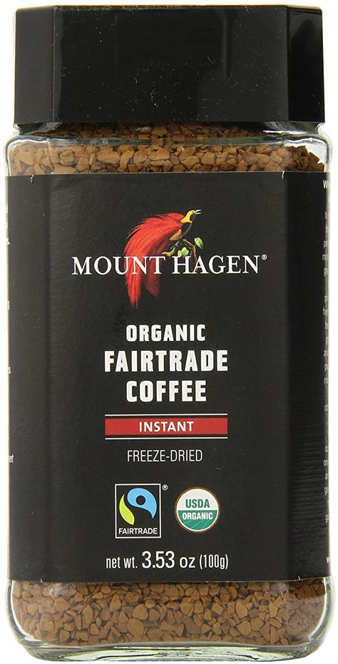 Mount Hagen Organic Freeze Dried Instant Coffee 353 Ounce Jars Pack