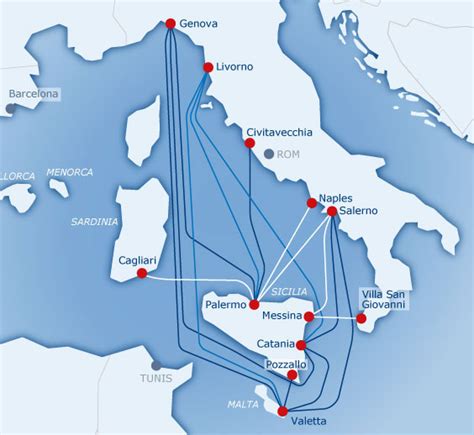 Lkw Fähren Nach Sizilien Und Malta Pique Ferry Agency