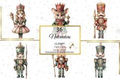 Watercolor Nutcracker Clip Art Bundle Christmas Nutcrackers