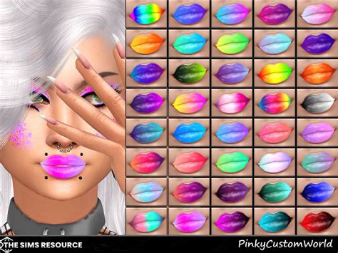 The Sims Resource Makeup Set N Rave Lipstick