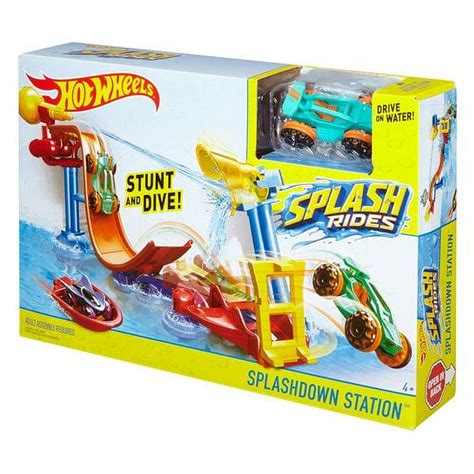 Hot Wheels Splash Rides Splashdown Station Playset - Walmart.com