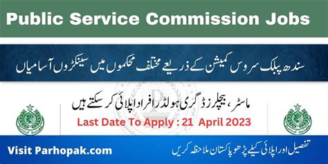 Sindh Public Service Commission SPSC Jobs 2023 Advertisement No 4 Apply