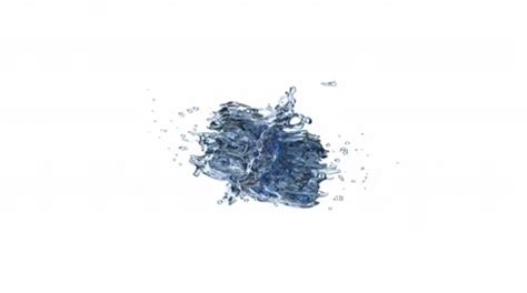 Water splash animation | Stock Video | Pond5