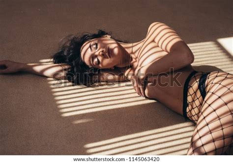 Naked Sexy Woman Lying On Floor Stock Photo Shutterstock