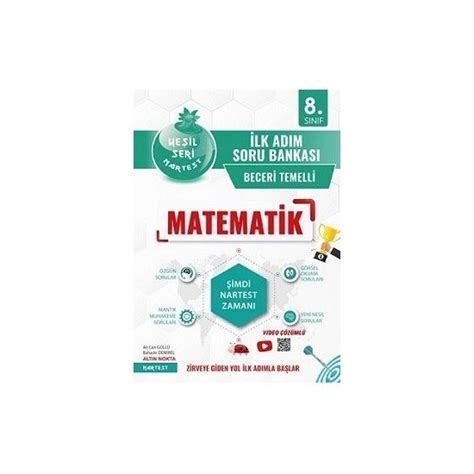 Nartest Yayınevi 8 Sınıf Yeşil İlk Adım Matematik Soru Kitabı