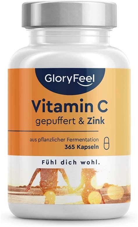 GloryFeel Vitamin C Gepuffert Zink Kapseln 365 Stk Ab 24 99