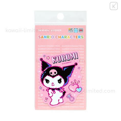 Japan Sanrio Vinyl Sticker Kuromi Kuromify The World Pixel Art E