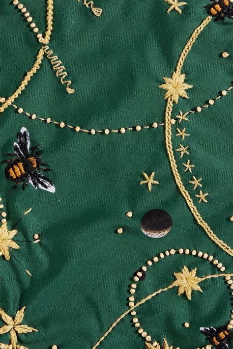 Agua By Agua Bendita Jengigre Astro Esmeralda Embellished Ruffled High Rise Bikini Briefs The