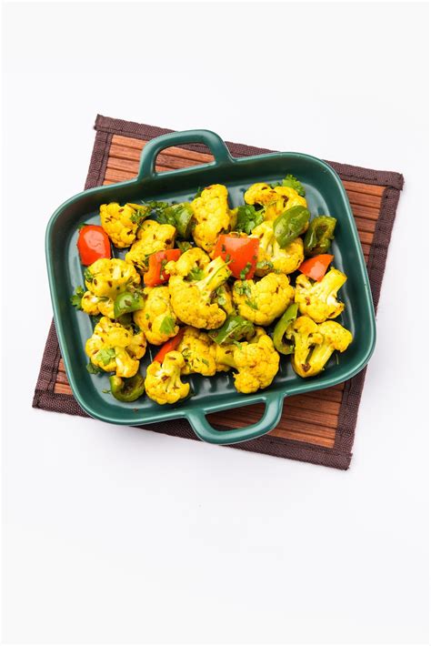 Indian Phool Gobi Shimla Mirch Sabji Recipe Or Capsicum Cauliflower