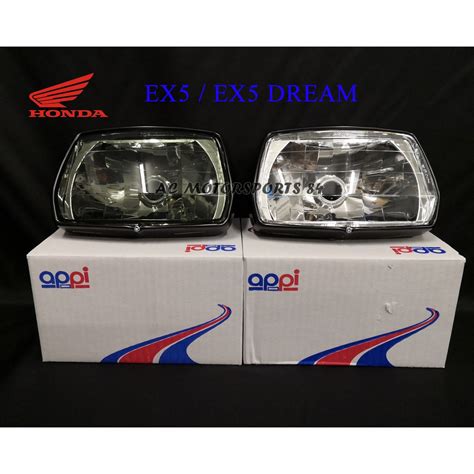 Head Lamp Honda EX5 High Power EX5 Dream Head Lamp Head Lamp Smoke