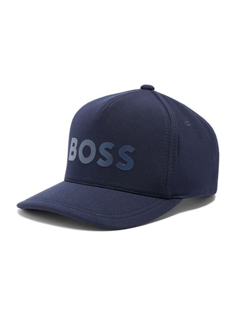 Boss Czapka Z Daszkiem Cap Jersey Tape Granatowy Modivo Pl