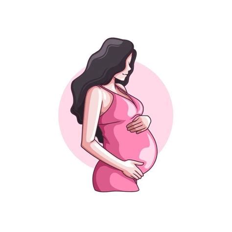 Gianna Kat Pregnant Cartoon Pregnancy Illustration Pregnant Mother